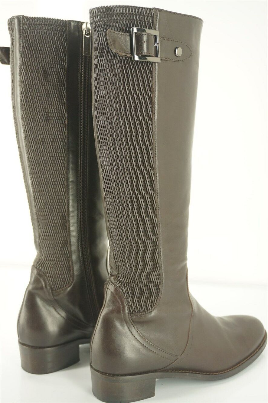 Aquatalia by Marvin K Brown Leather Omni Riding Boots Size 6.5 Weatherproof